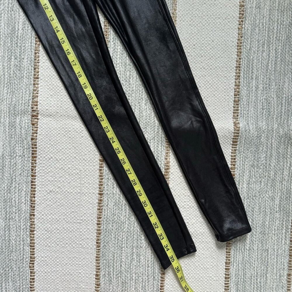 Spanx Faux Leather Black High Rise Faux Leather Leggings Women’s Size XS - Picture 4 of 10